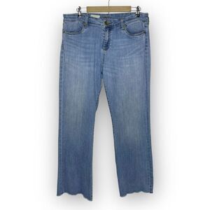 Kut From The Cloth Belle Crop Flare Raw Hem High Rise Jeans Women’s Size 16